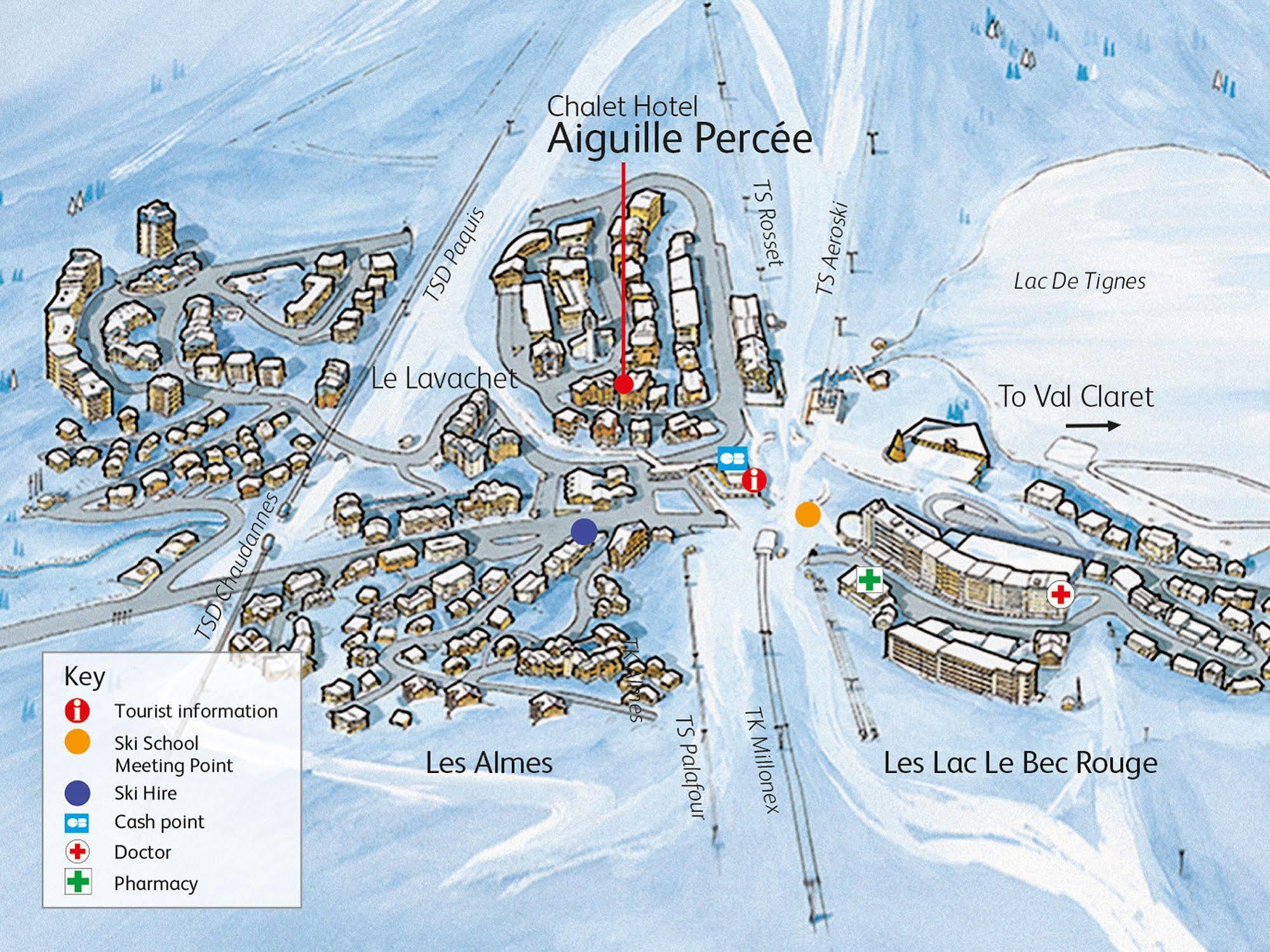 Chalet Hotel Aiguille Percée Tignes Exterior foto
